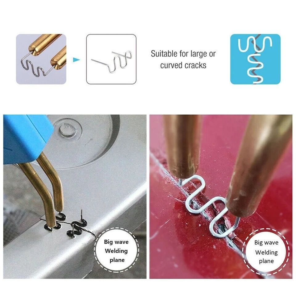 Grampo Soldar plástico UNIPLAST 0,8mm "U" Pré-Cortado (saco 100 unid.)