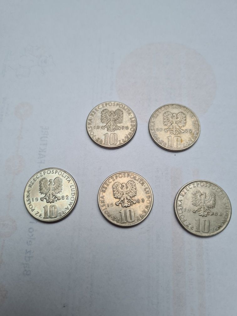 Monety obiegowe 10 zł, z przed denominacji Bolesław Prus zestaw