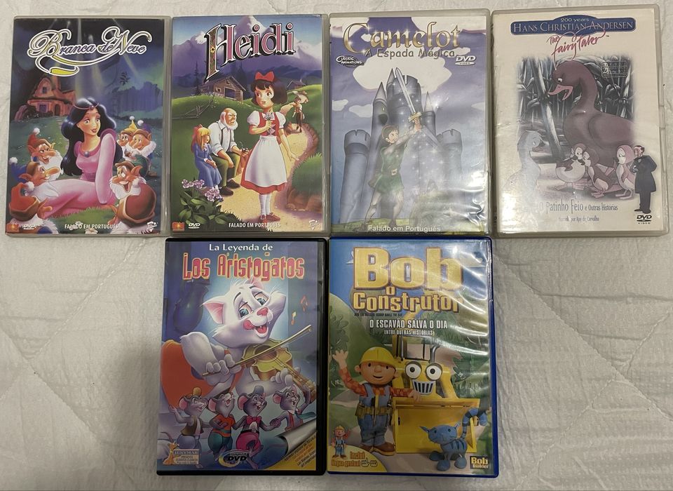 Lote de DvDs clássicos infantis/juvenis