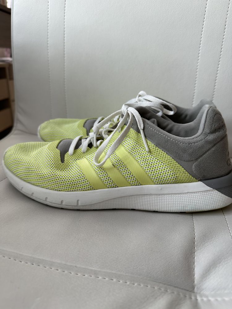 Buty adidas sportowe do biegania żółte szare seledynowe