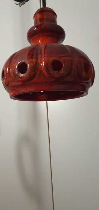 Lampa sufitowa ceramiczna Fat Lava vintage