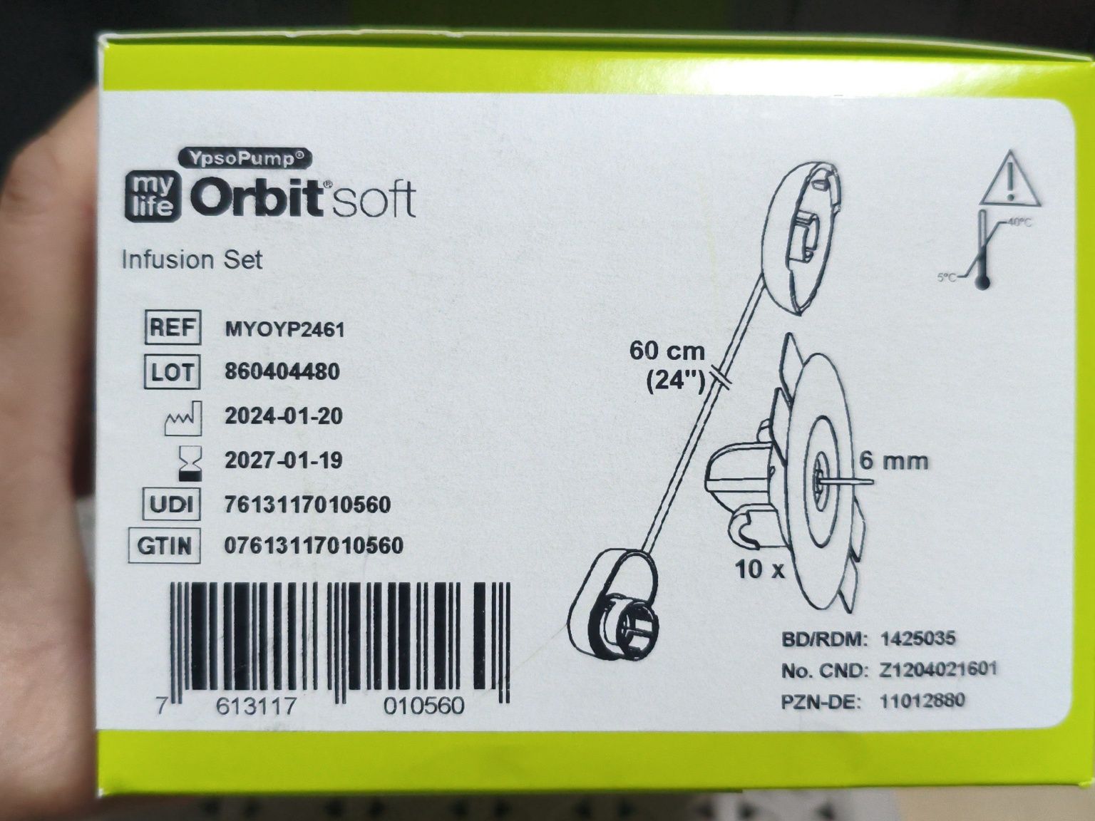 Opakowanie wkłuć  orbit soft 10 sztuk