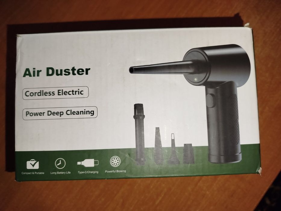 Акумуляторний ручний компресор Air Duster для продування від пилу