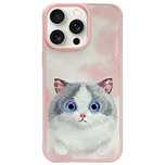Etui Nimmy Big Eyed Pet 2.0 Cat na iPhone 15 Pro - różowe