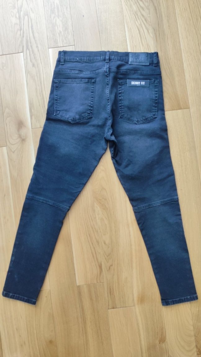 Nowe spodnie męskie Zara Skinny 42 czarne jeans