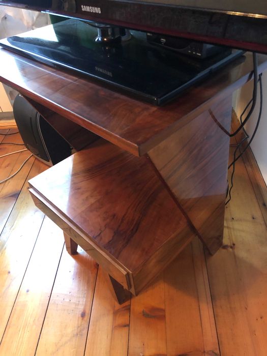 Stolik pomocniczy, szafka RTV z szufladą PRL lata 70-te Vintage