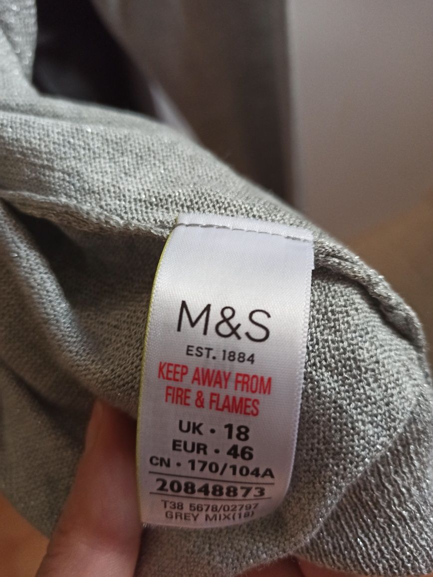 Sweterek srebrny M&S