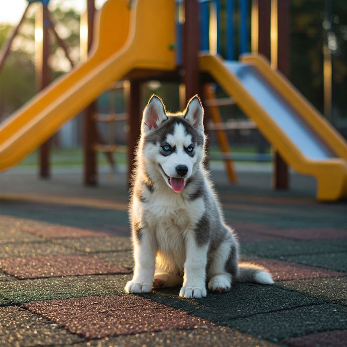 Сибірський хаскі - милі цуценята