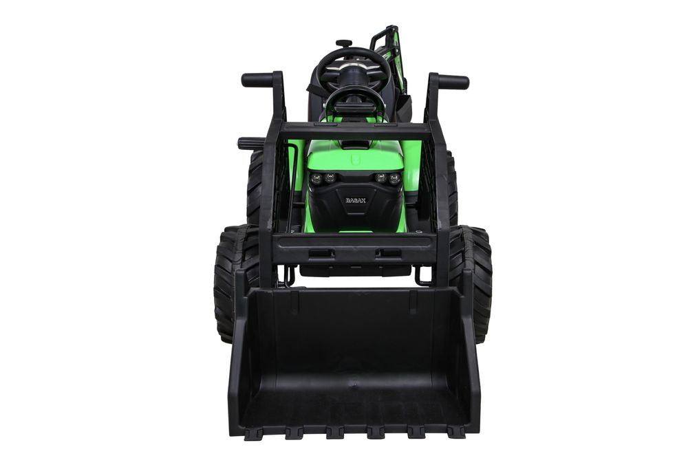 NAJWIĘKSZY Traktor Spycharko Ładowarka z przyczepą 24V 2 silniki 200W