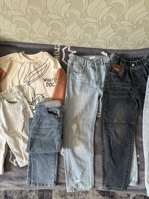 Набір джинсів джинси штани шорти вишиванка  для хлопчика 9-10 років