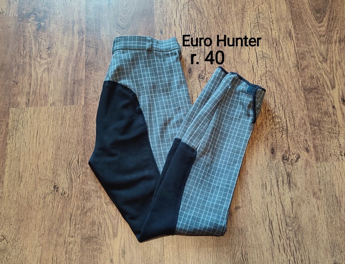 Bryczesy Euro Hunter - rozm. 40, pas 76 cm, pełny lej