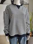 Bluza w czarne paski - biały One size Azara