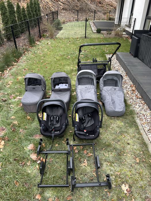 Wózek bliźniaczy JEDO DUO 3w1