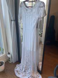 Suknia ślubna ASOS Bridal, boho, vintage, retro, lata 20, poprawiny