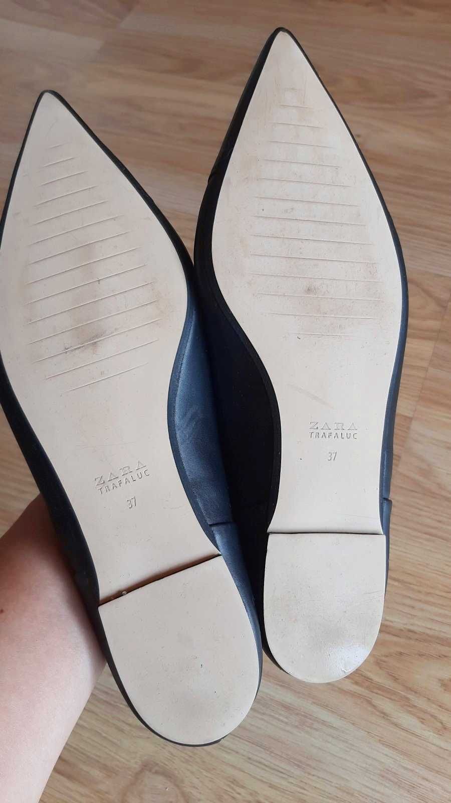 Минималистичные туфли Zara 37 р. 100% кожа (с бирками)