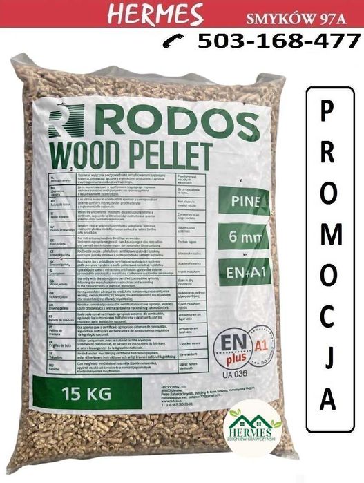 Pellet RODOS ENplus A1 Certyfikat (Olczyk Barlinek Gold Dankros HERMES