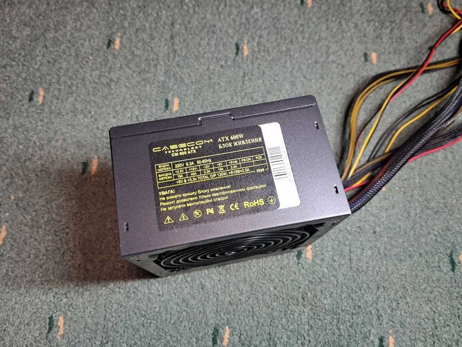 Блок питания Casecom GM 600 ATX — 600W