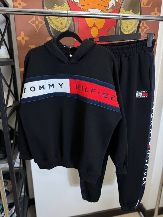 ИДЕАЛЬНО НА ЗИМУ Женский спортивный костюм БРЕНД черный флис хит s-xxl