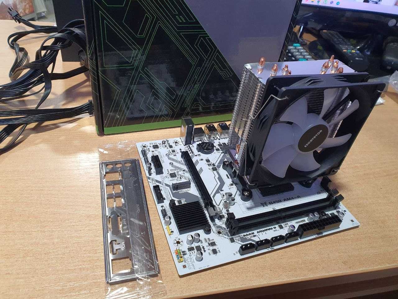 Матер плата sAM4 Machinist B450 TFA с Ryzen 5 3600 кулер RGB.