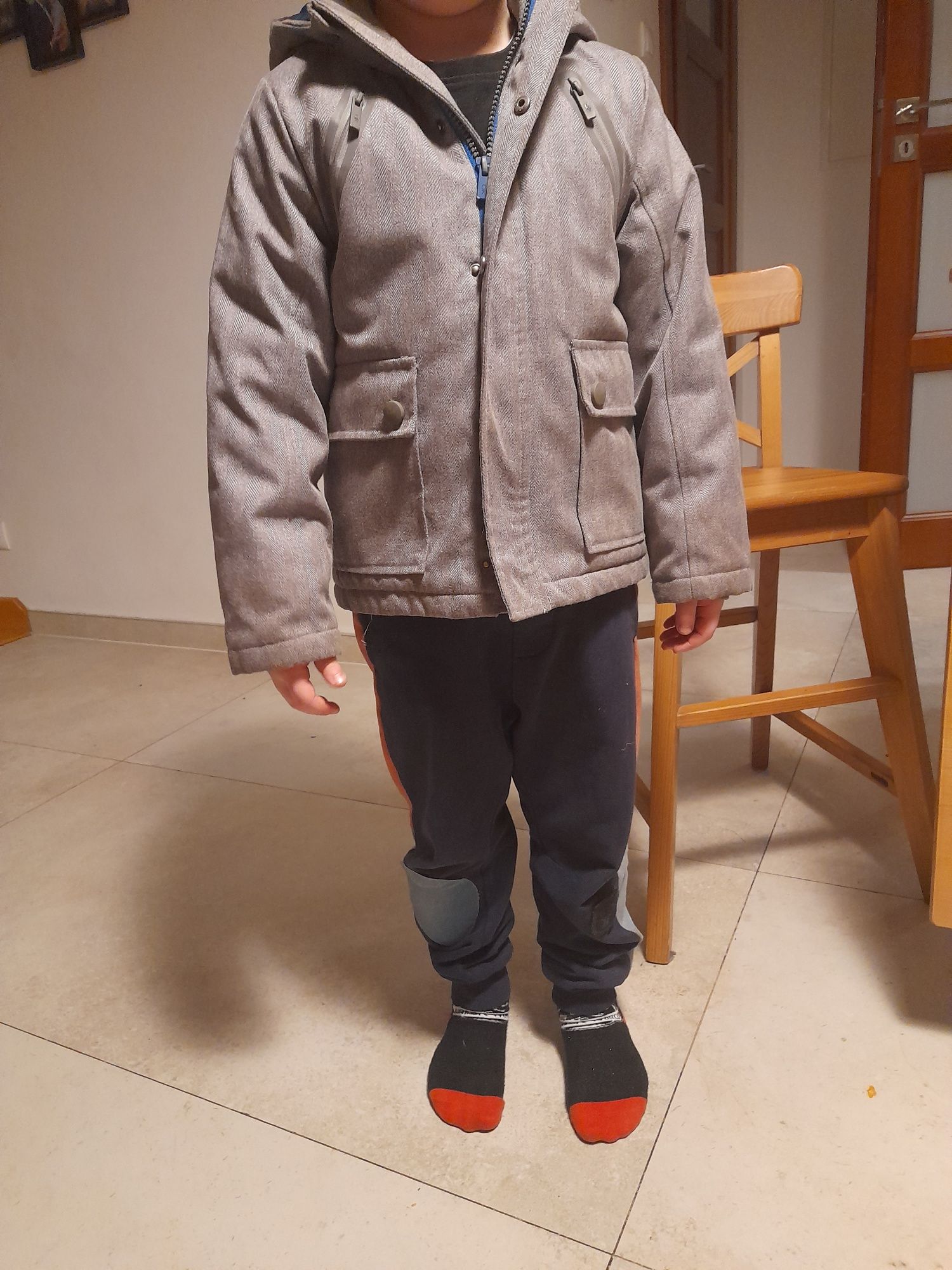 Kurtka zimowa chłopięca Okaidi 116 cm, 6 lat,