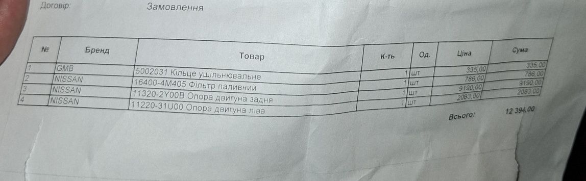 Задня гідравлічна (опора) подушка двигуна Nissan Maxima (Cefiro) A33