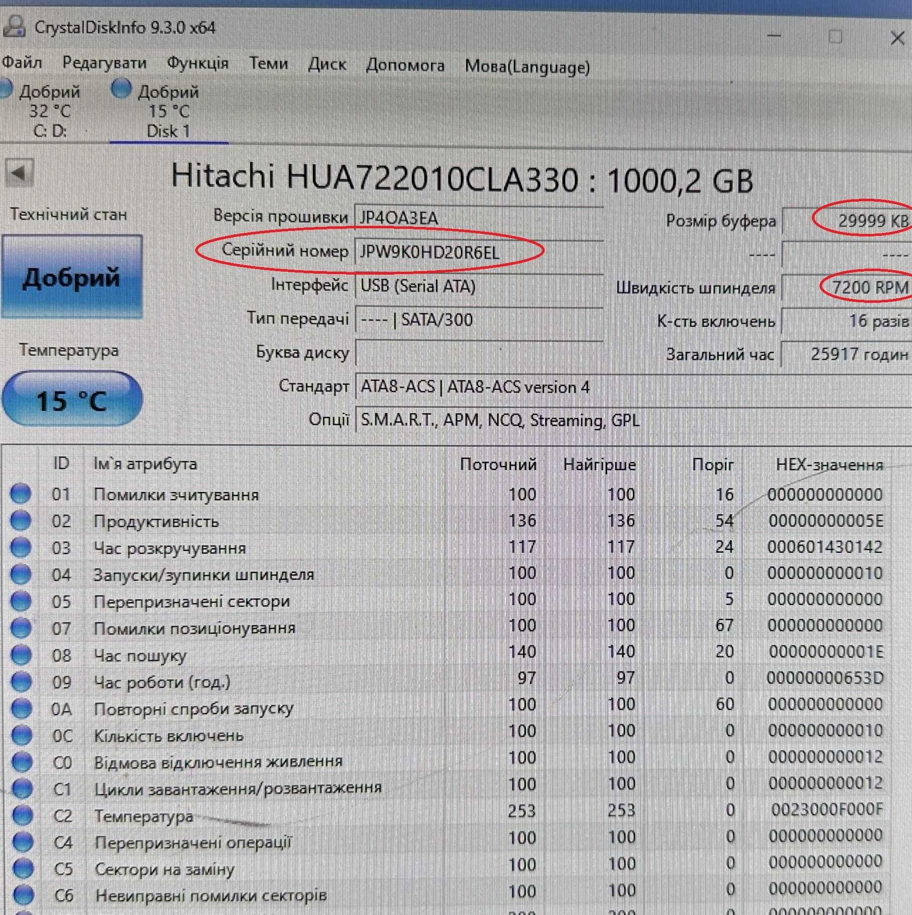 hdd жорсткий диск 3.5" Samsung 1000gb,  32мб кеш, здоров'я 100%