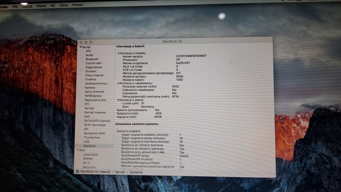 Laptop Macbook Air A1466 EMC 2632 super stan!