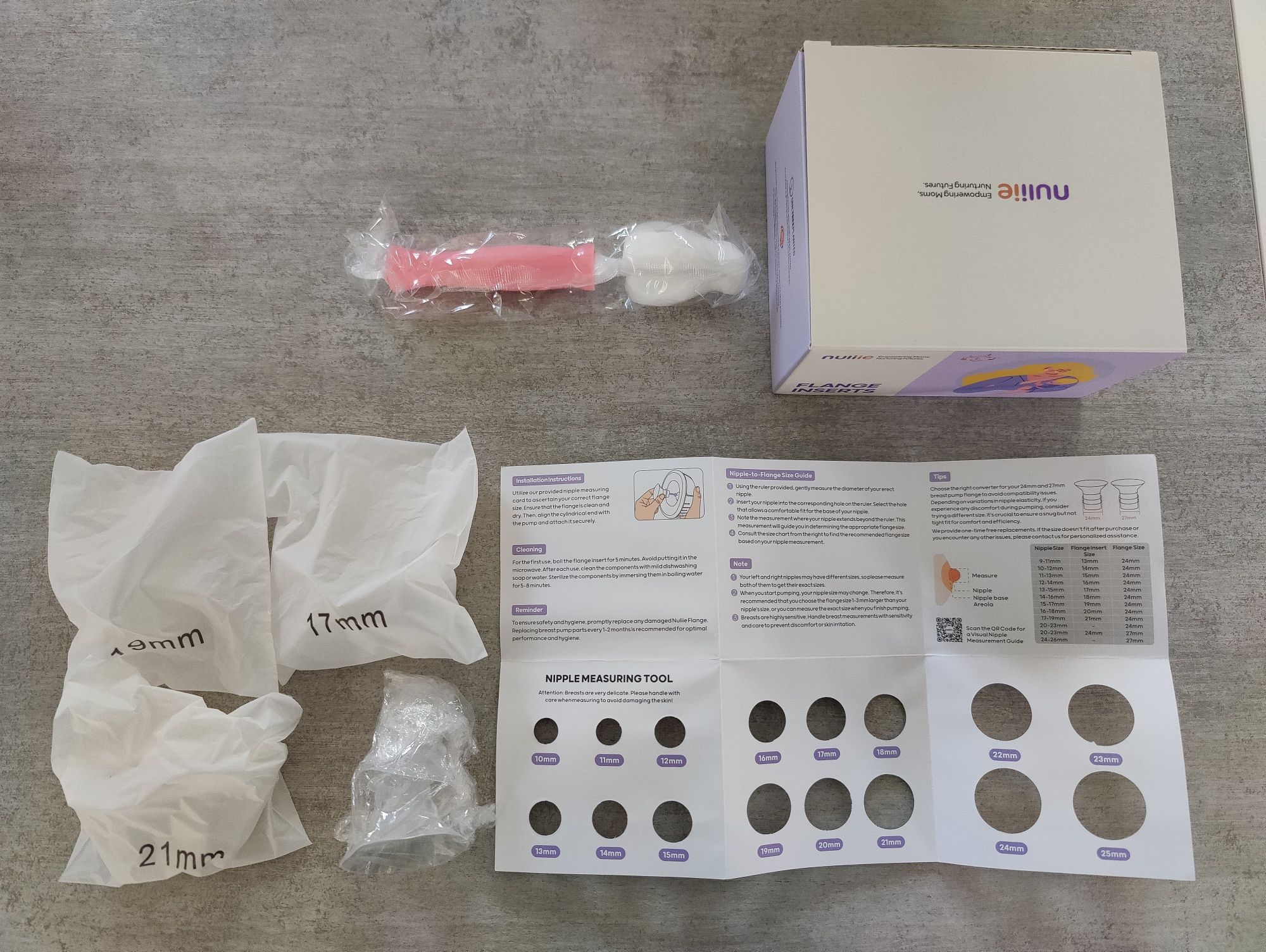 Bomba tira-leite (breast pump) Chicco + flange inserts + nipple shield