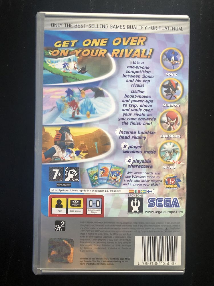 Sonic Rivals e PES 2009 (PSP)