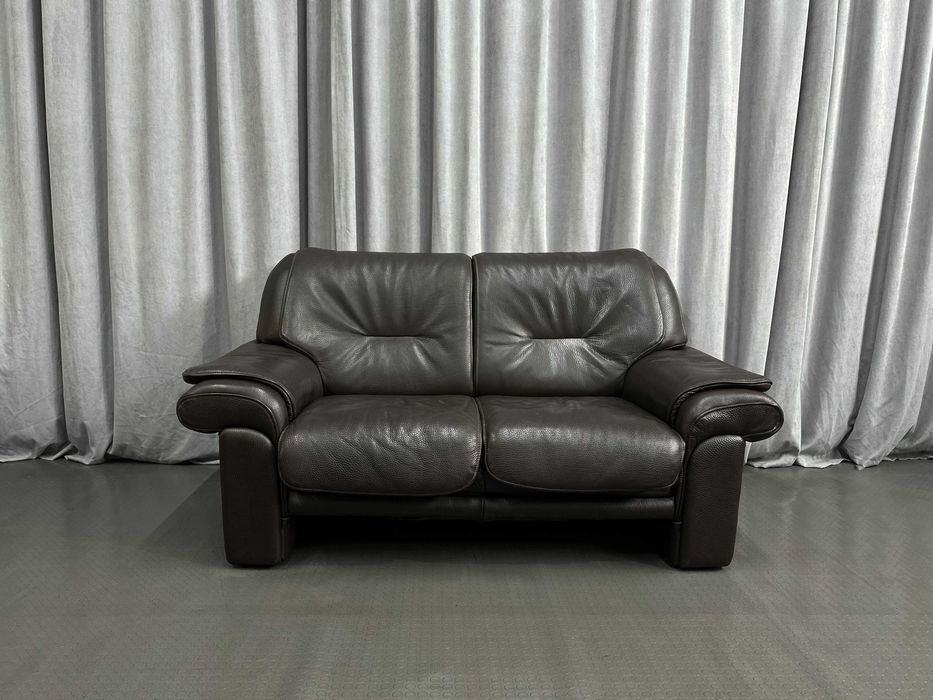 Коричневий шкіряний диван-двійка/шкіряні дивани/меблі з Європи