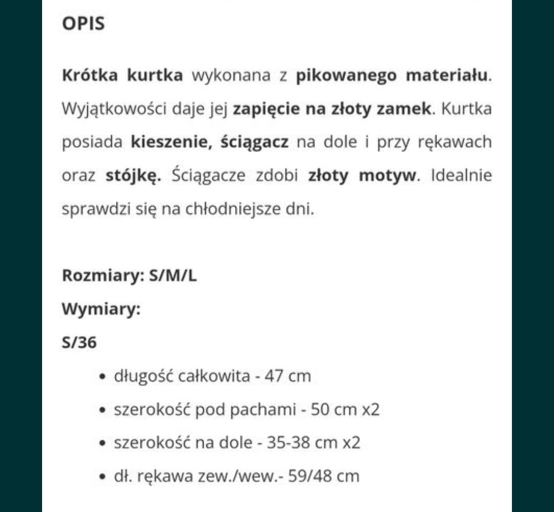 Kurtka damska - roz. S