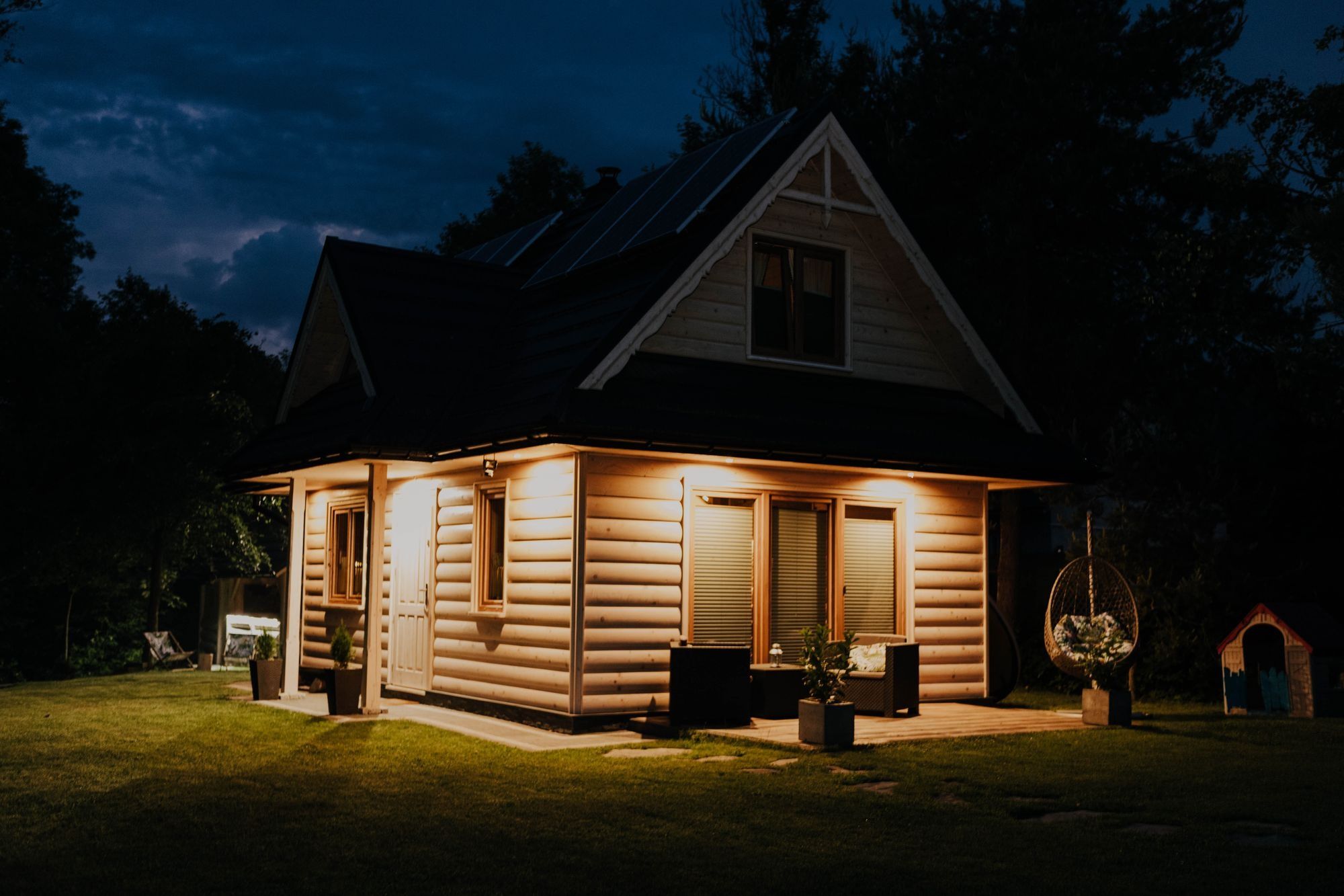Luksusowy Domek drewniany w górach z kominkiem SAUNA BALIA