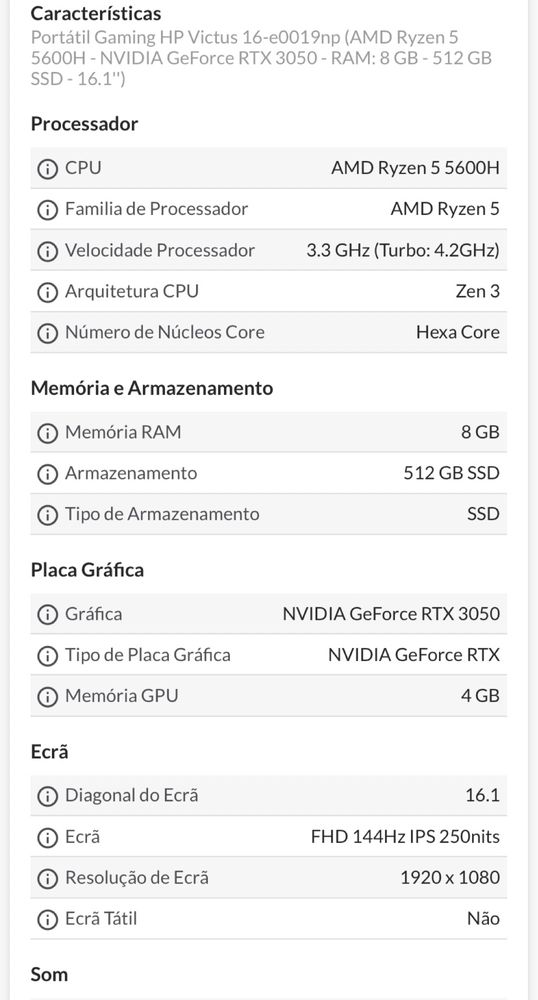 Vendo HP VICTUS (AINDA NA GARANTIA ) como novo !