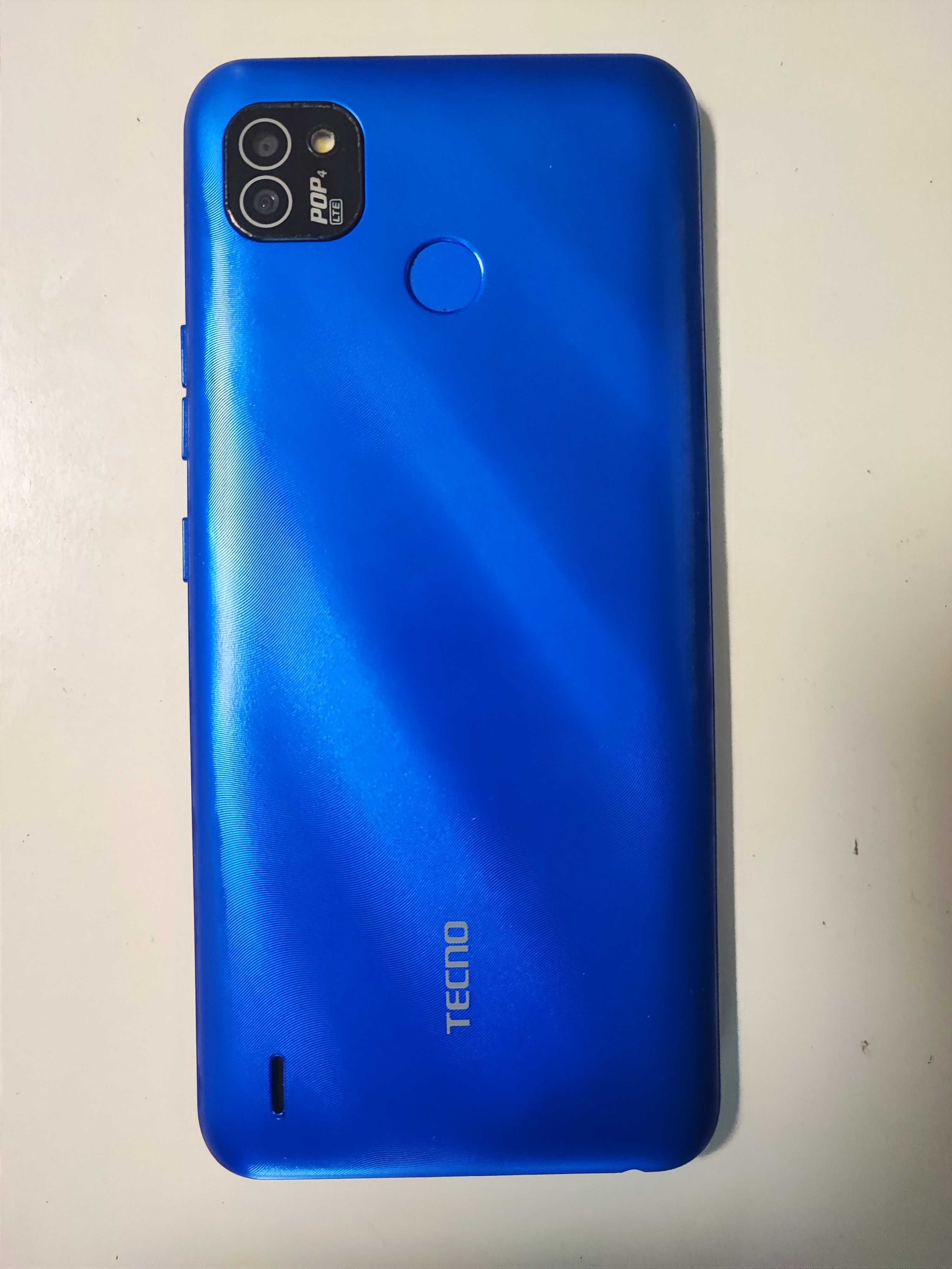 Tecno Pop 4 LTE 2/32GB AquaBlue 5000мАч Android 10 идеальное состояние