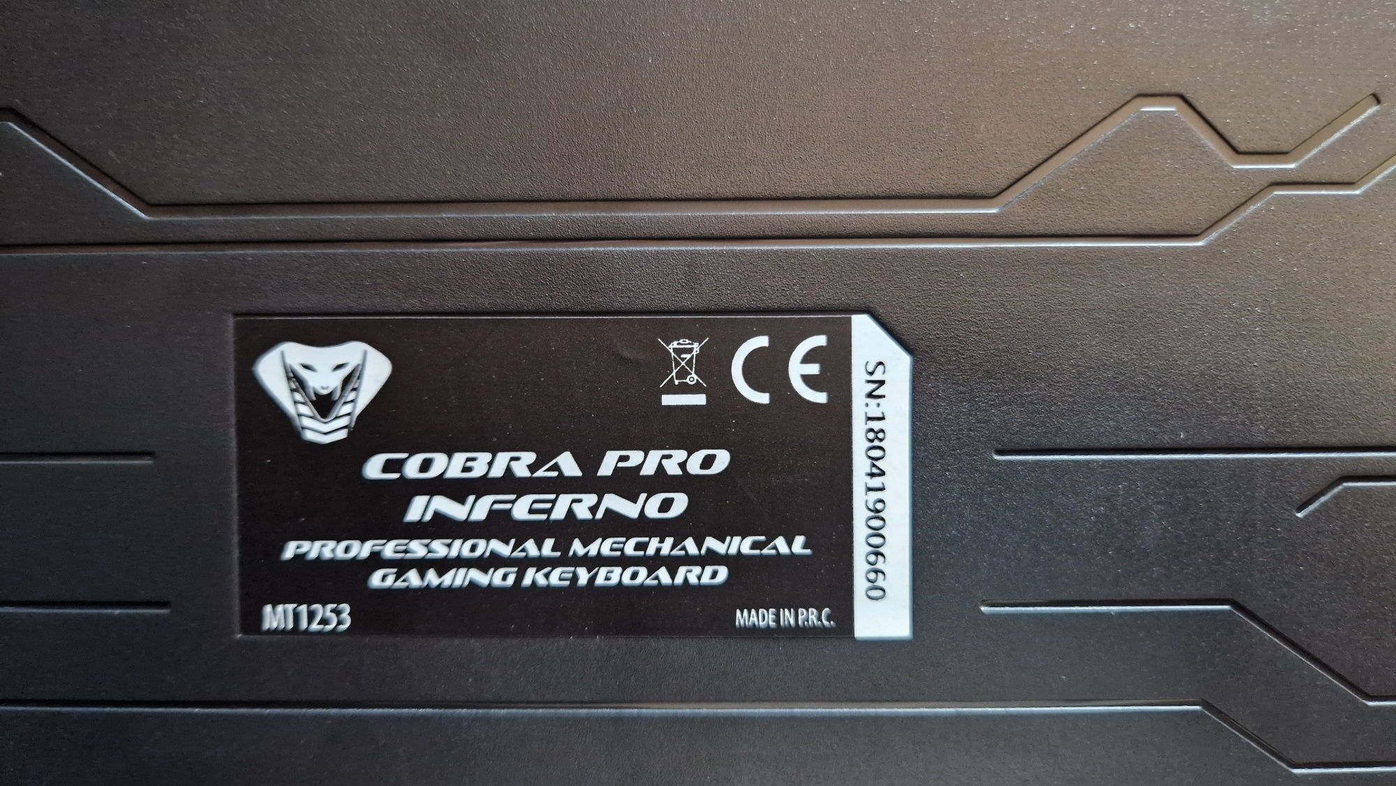 Mechaniczna klawiatura gamingowa Cobra Pro Inferno MT1253