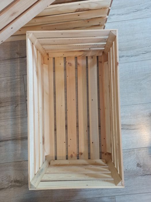 Skrzynka drewniana, dekoracyjna, sosnowa 50x30x20