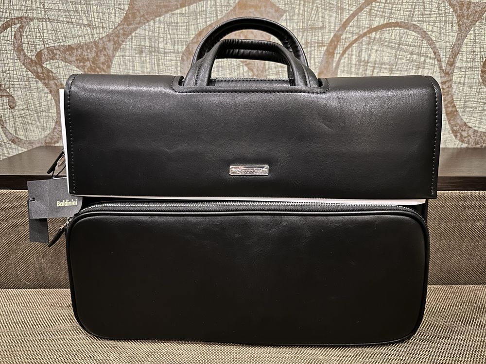 Baldinini Оригинал мужская сумка портфель черного цвета новая