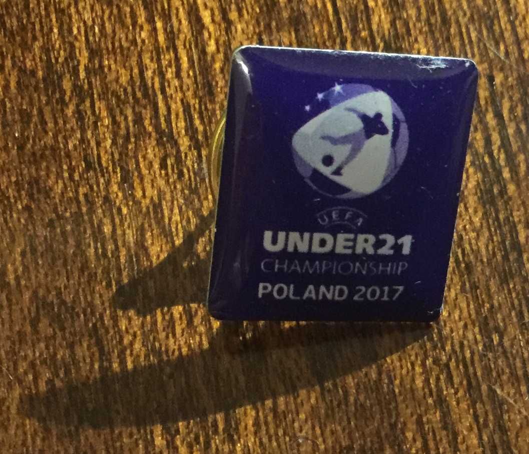Pin kolekcjonerski, odznaka, wpinka EURO U-21 2017 Polska