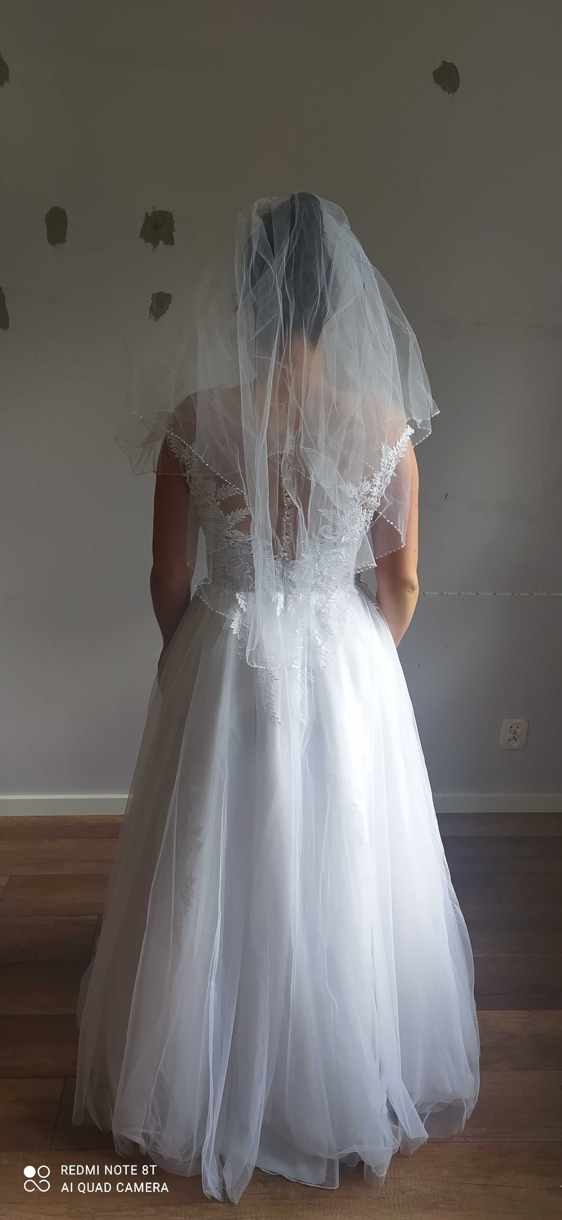 Suknia ślubna - Pilar Enzo biel