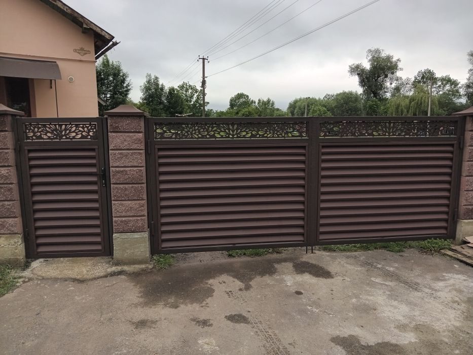Ковані ворота і хвіртка
