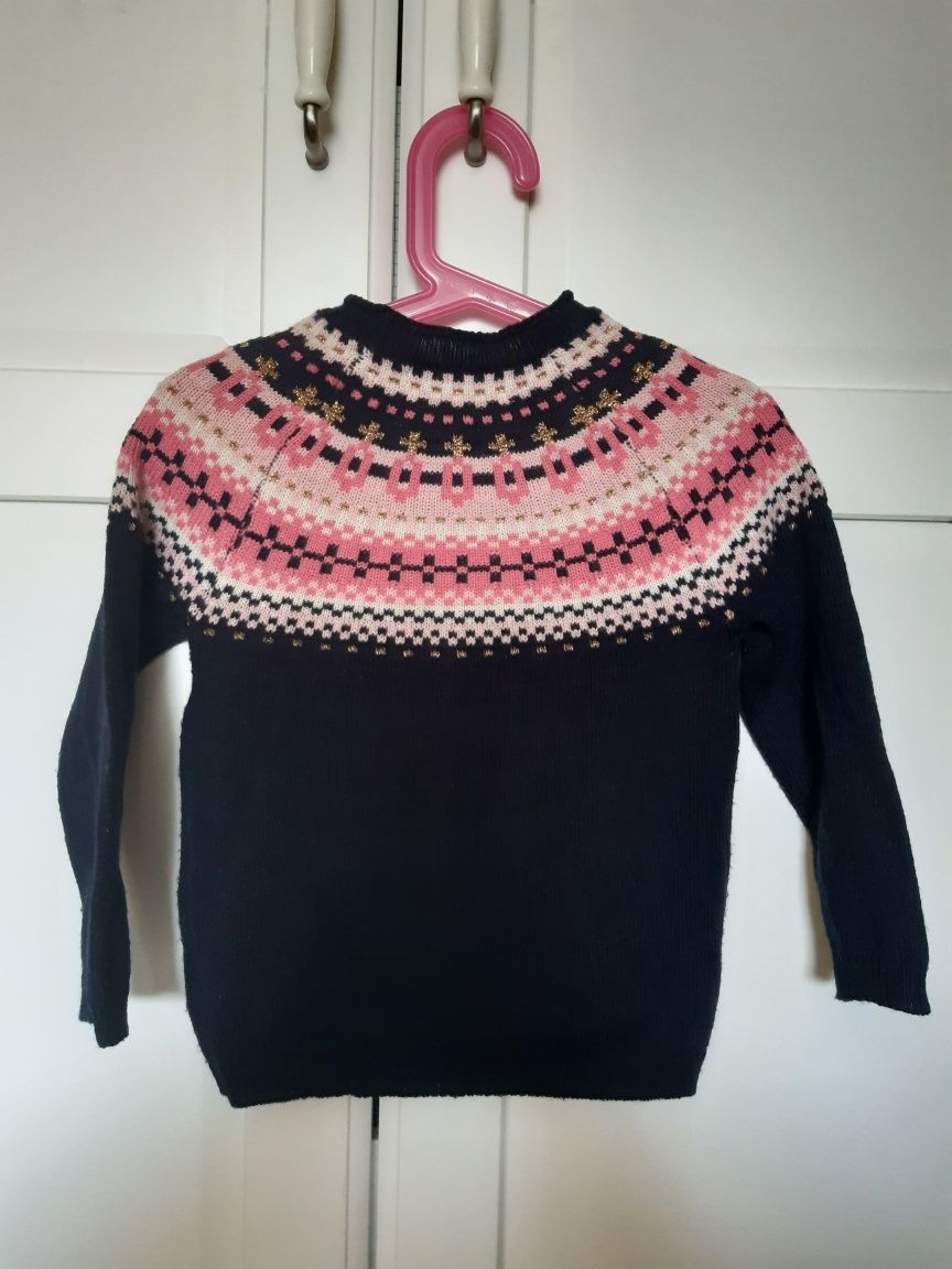 Sweter bluzka dzianinowa r. 98/104