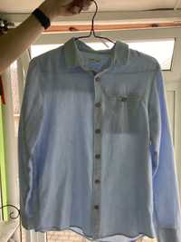 Продам голубу сорочку Reserved  158р.