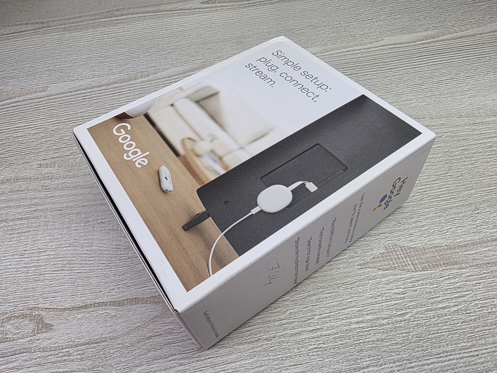 Медіаплеєр Google Chromecast 4K з Google TV Snow (GA01919-US)