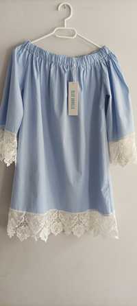 Sukienka hiszpanka baby blue