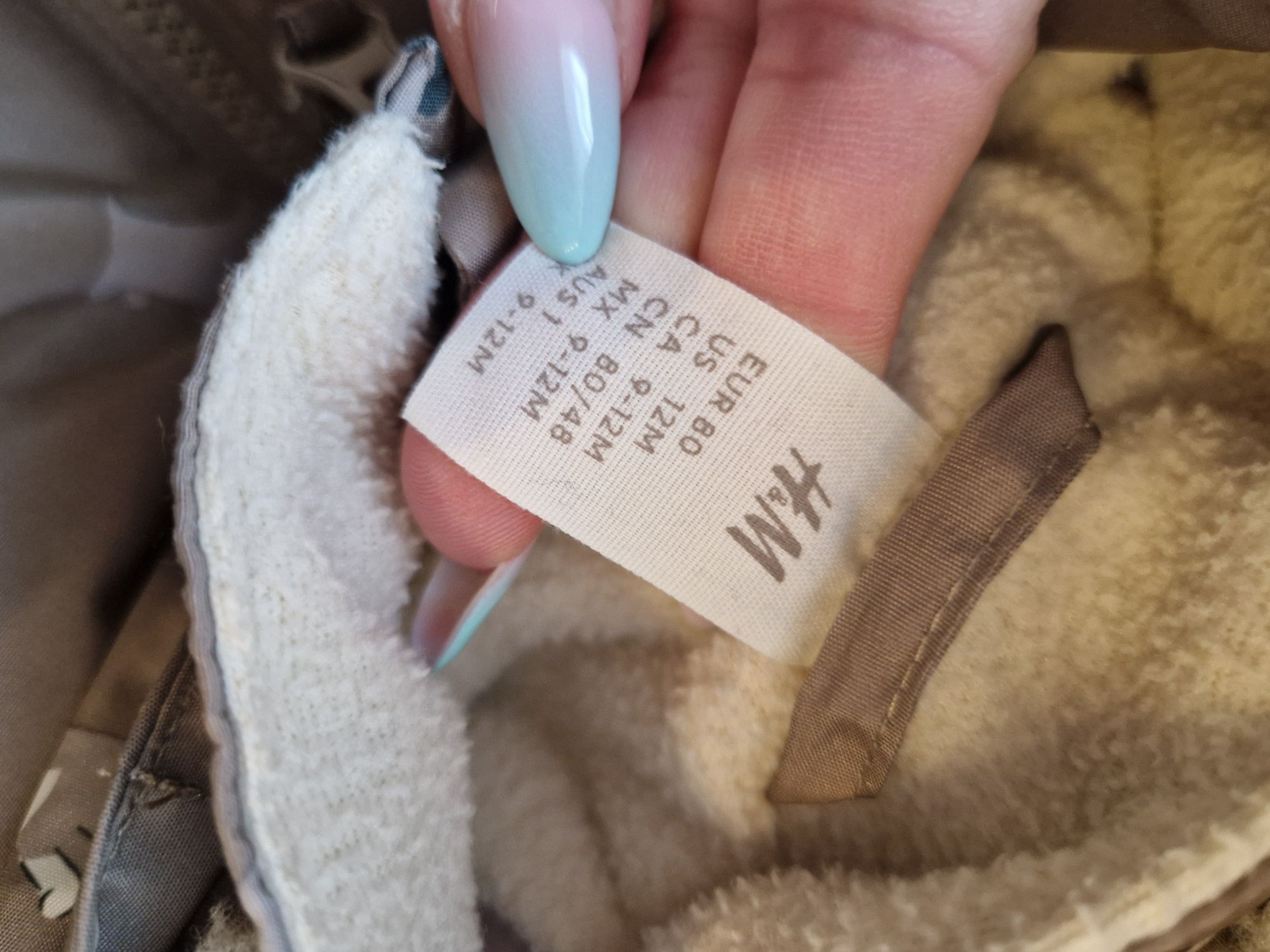 Zimowy kombinezon niemowlecy h&m