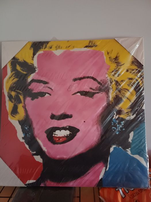 Andy Warhol - Marilyn Monroe, pop art, rózowa,