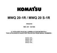 Katalog części  kamatsu MWQ20-1R