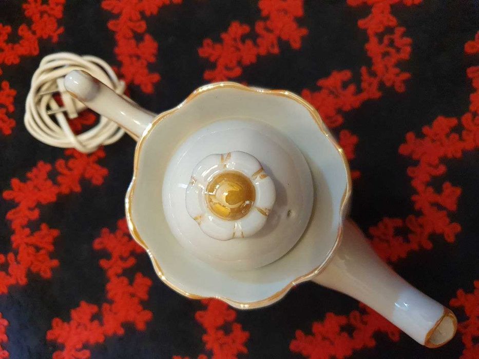 Керамічний порцеляновий електрочайник вінтажний