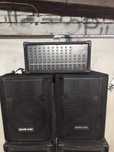 Kolumny estradowe+power mixer