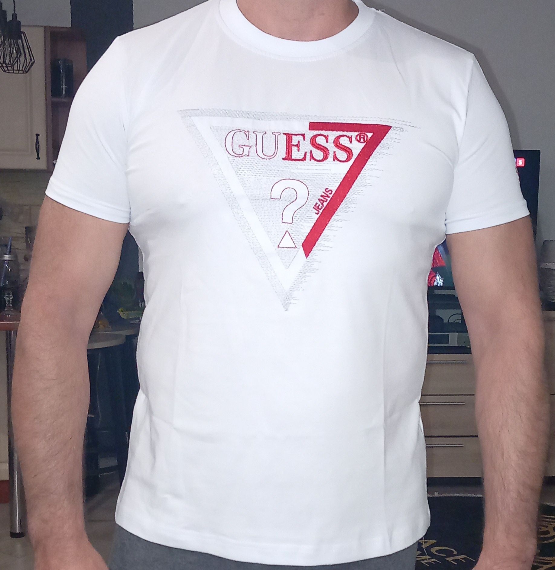 T-shirt męski logo szyte Nowy